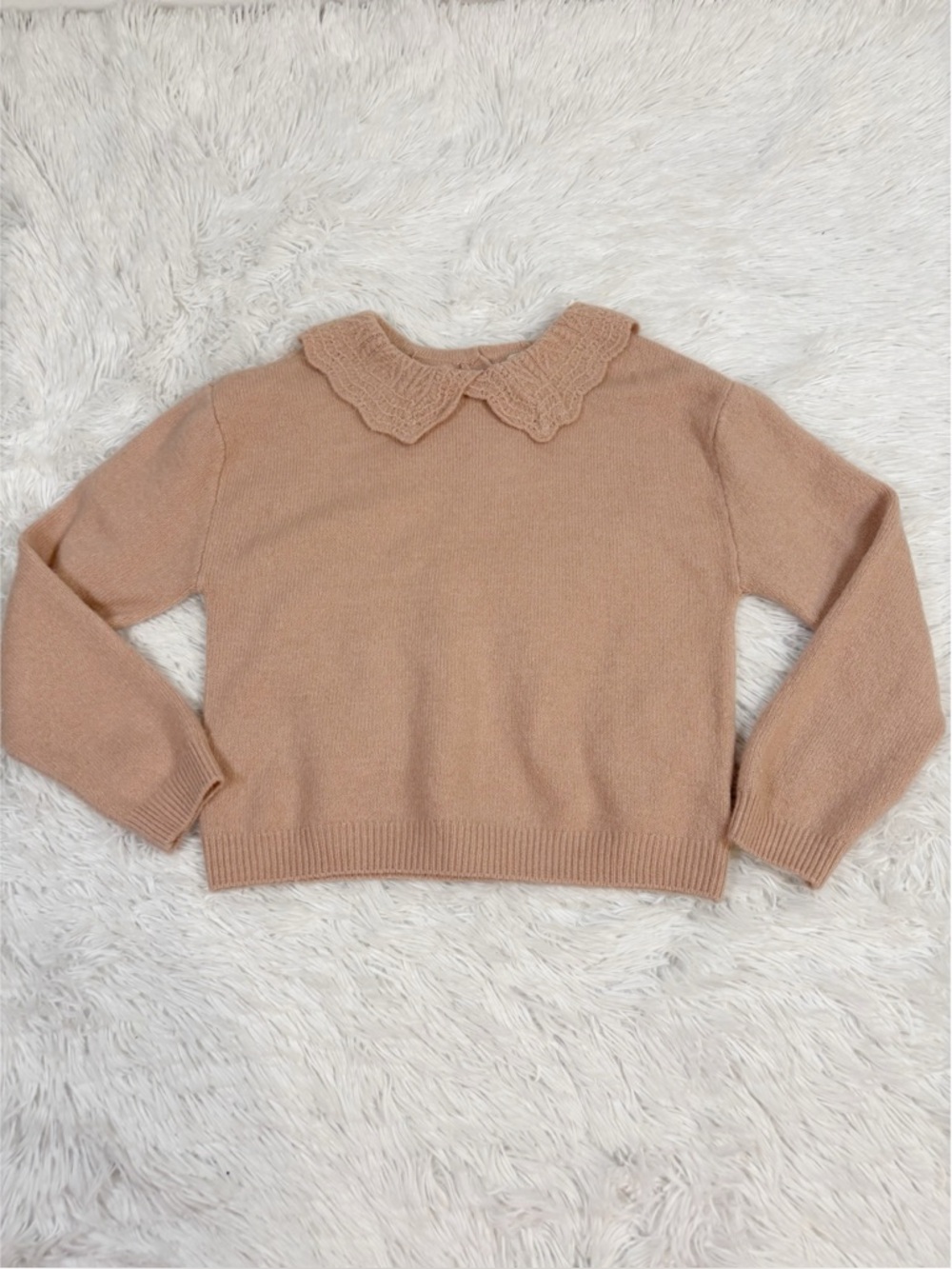 Copper Key girl's‎ long sleeve Scalloped Collar Knit Sweater